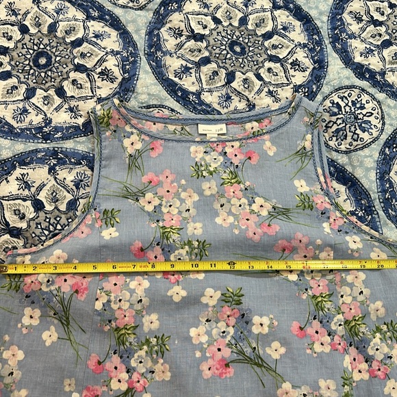 J. Jill Linen Spring Floral Jumper Dress - Picture 5 of 8